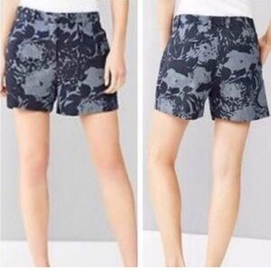 Gap Tailored Shorts in Blue Floral Print